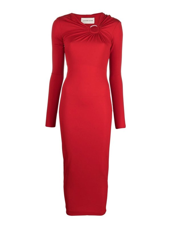 ALEXANDRE VAUTHIER: evening dresses - Cut-out detailed dress with  stretch-design