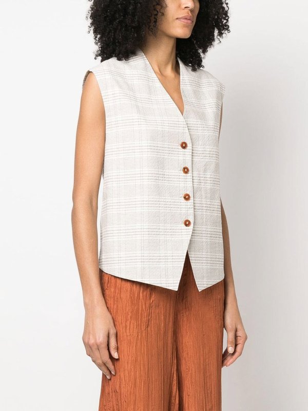 iKRIX ALYSI: ベスト＆チョッキ - ウェストコート/ジレ - 白