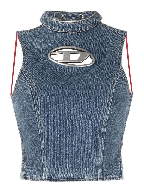 DIESEL: トップス＆タンクトップ - トップ/タンクトップ - ブルー