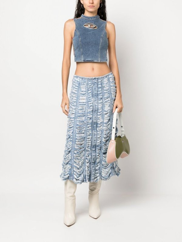 Diesel トップ/タンクトップ - ブルー | A108620LICI01