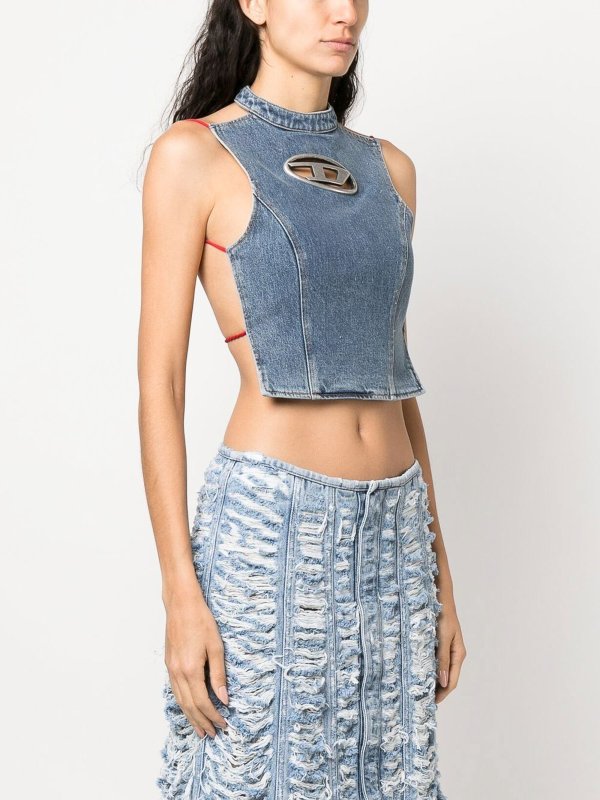 DIESEL ディーゼル ロゴ トップス タンクトップ (DIESEL/タンク