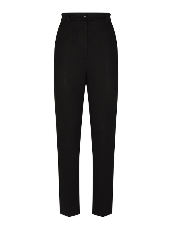 DOLCE & GABBANA: テーラードトラウザー - テーラードパンツ - 黒