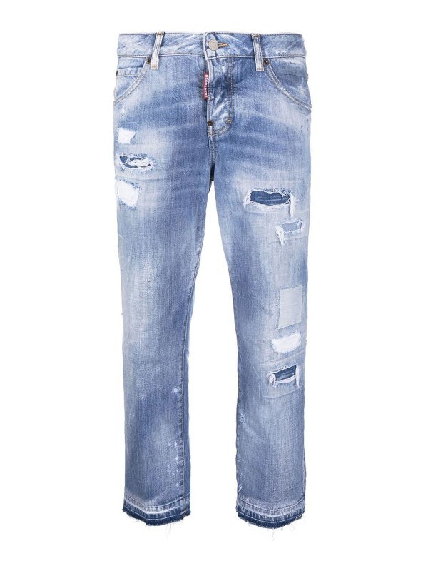 DSQUARED2: Jeans Rectos - Vaqueros Rectos - Lavado Claro
