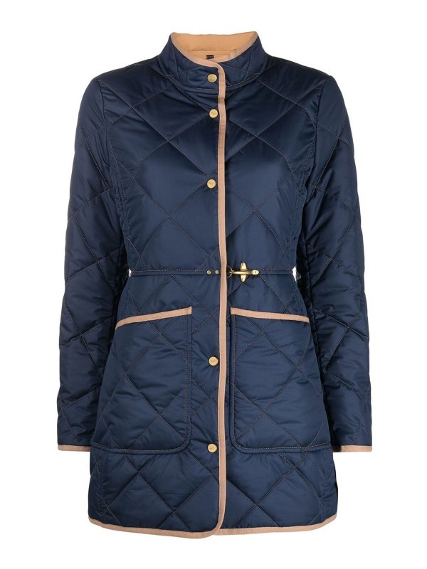 FAY: Lange Daunenmäntel - Daunenmantel - Blau