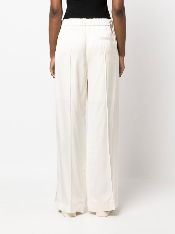 Elasticated straight-leg trouser with pleats shop online: JIL SANDER