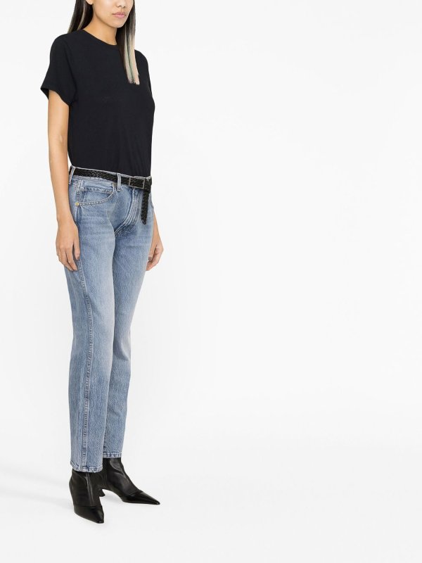 KHAITE: Jeans Rectos online - Vaqueros Rectos - Lavado Claro