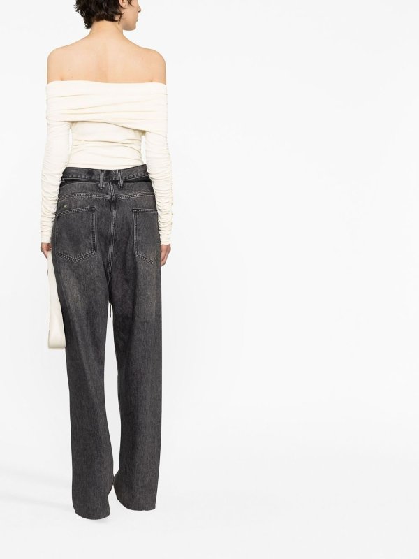 Ruched off-shoulder top shop online: KHAITE