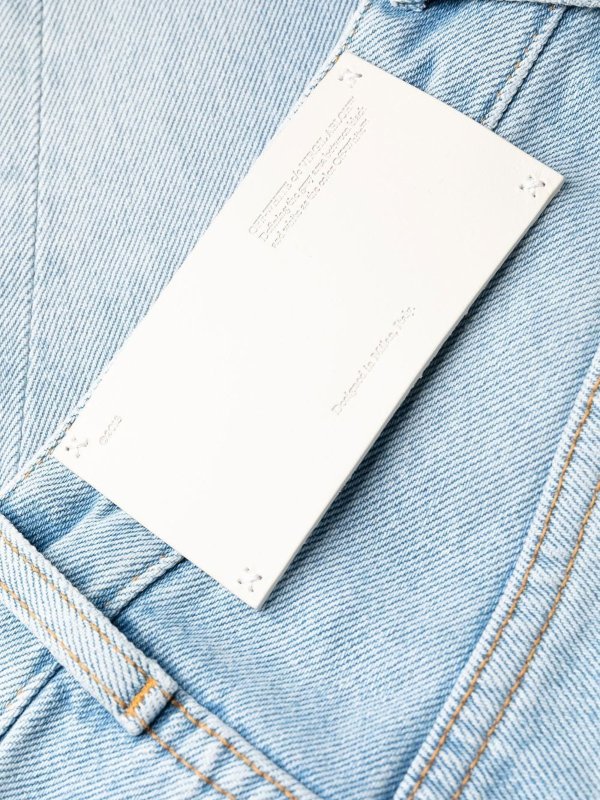 The Best Shops OFF-WHITE: ストレートジーンズ - ストレートジーンズ - ライトウォッシュ