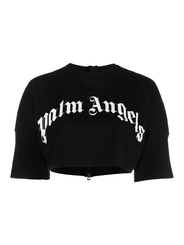 Palm Angels T-Shirt - Noir - Noir - Femme | PWAA059S23JER0011001