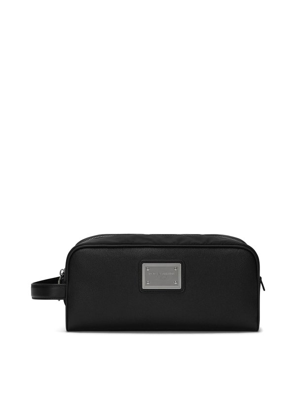 DOLCE & GABBANA: Cases & Covers - Logo-plaque nylon case