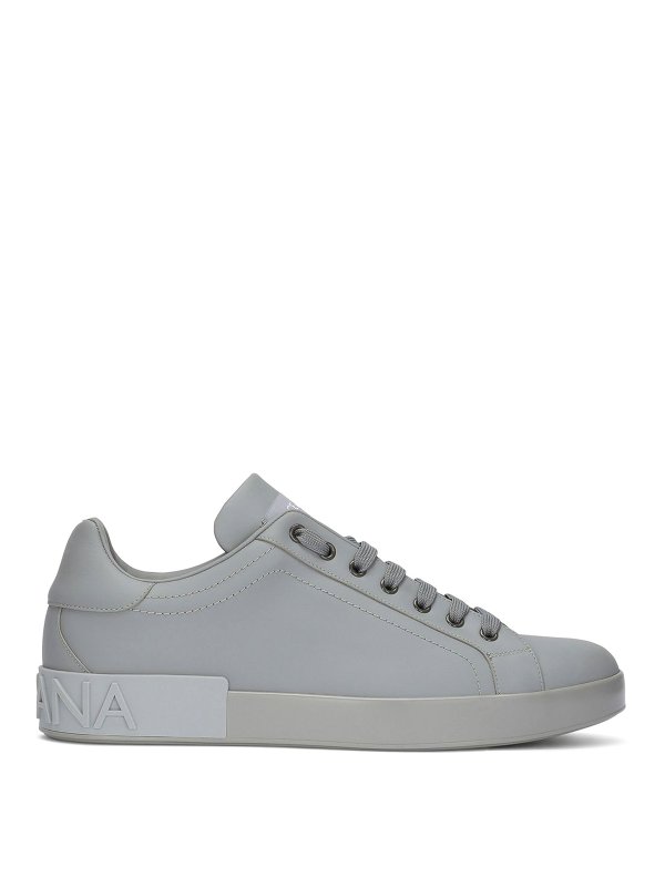 DOLCE & GABBANA: sneakers - Sneaker Portofino in pelle monocromatica