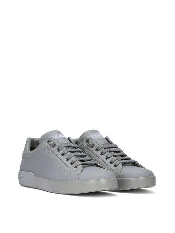 DOLCE & GABBANA: sneakers online - Sneaker Portofino in pelle monocromatica