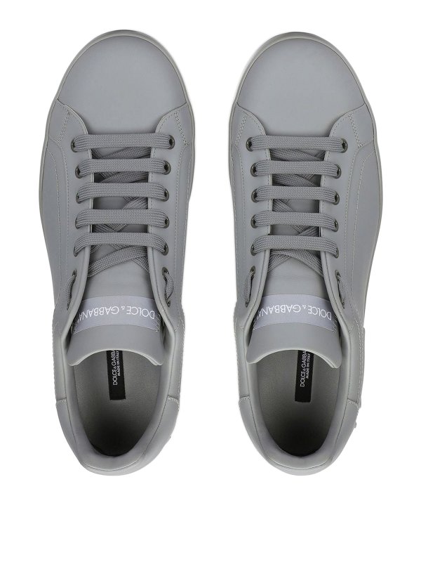 Sneaker Portofino in pelle monocromatica shop online: DOLCE & GABBANA