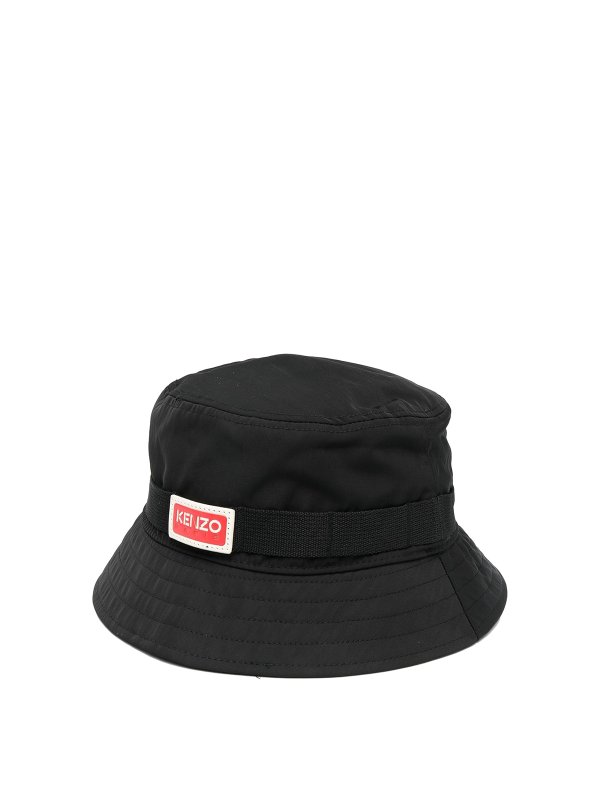 KENZO: hats & caps - Logo-print bucket hat