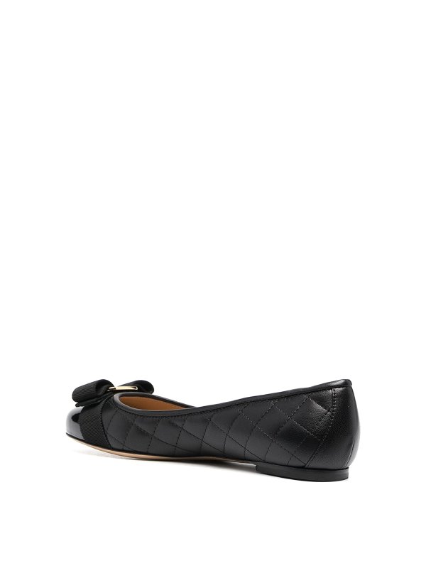 iKRIX SALVATORE FERRAGAMO: flat shoes - Quilted leather flat with bow