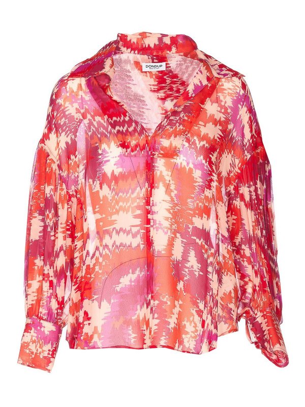 DONDUP: Blusen - Bluse - Rot