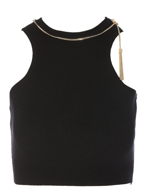 ELISABETTA FRANCHI: トップス＆タンクトップ - トップ/タンクトップ - 黒