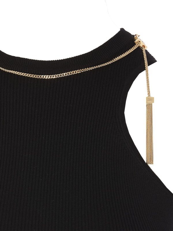 トップ/タンクトップ - 黒 shop online: ELISABETTA FRANCHI