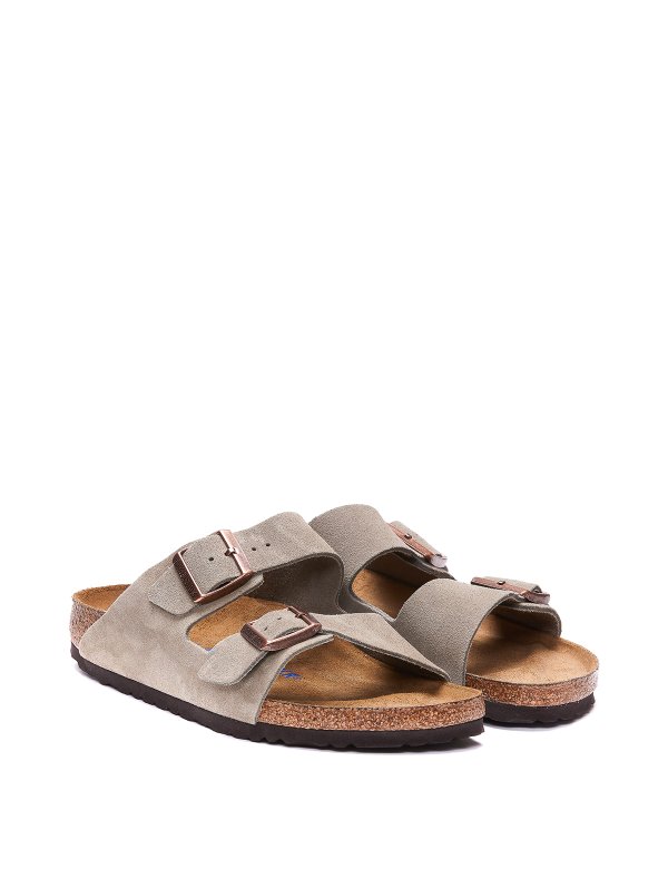 BIRKENSTOCK: sandals online - Suede sandal with double buckle closure