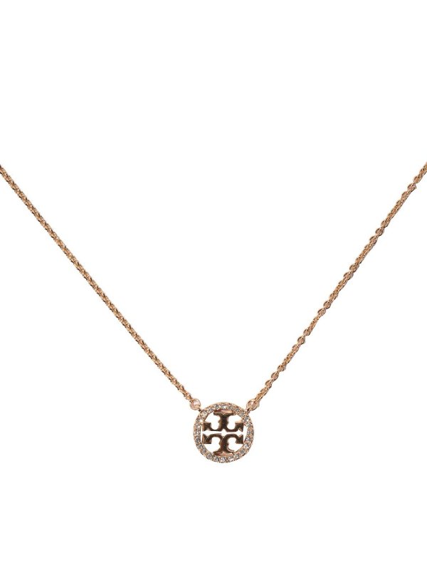 TORY BURCH: Necklaces & Chokers online - Gold tone necklace with charm and crystals