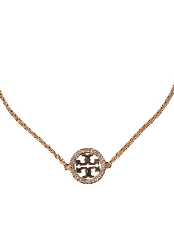 TORY BURCH: Necklaces & Chokers online - Gold tone necklace with charm and crystals