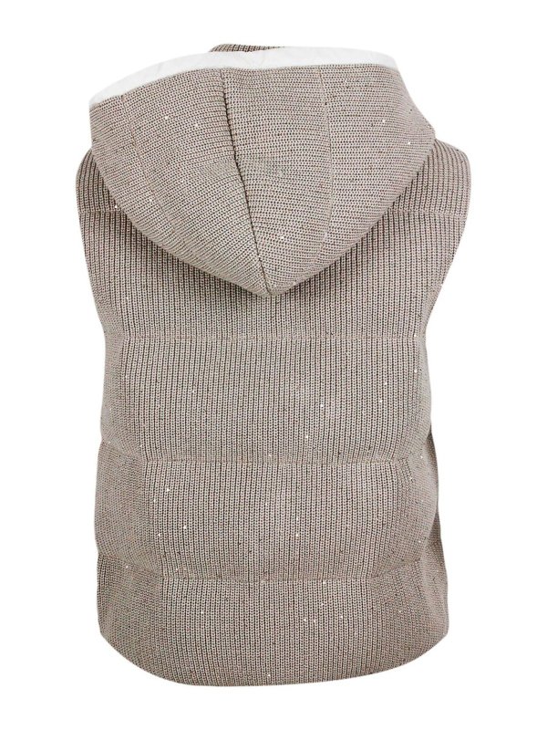 BRUNELLO CUCINELLI: ダウン・ハイテクジャケット online - ダウンジャケット - ベージュ