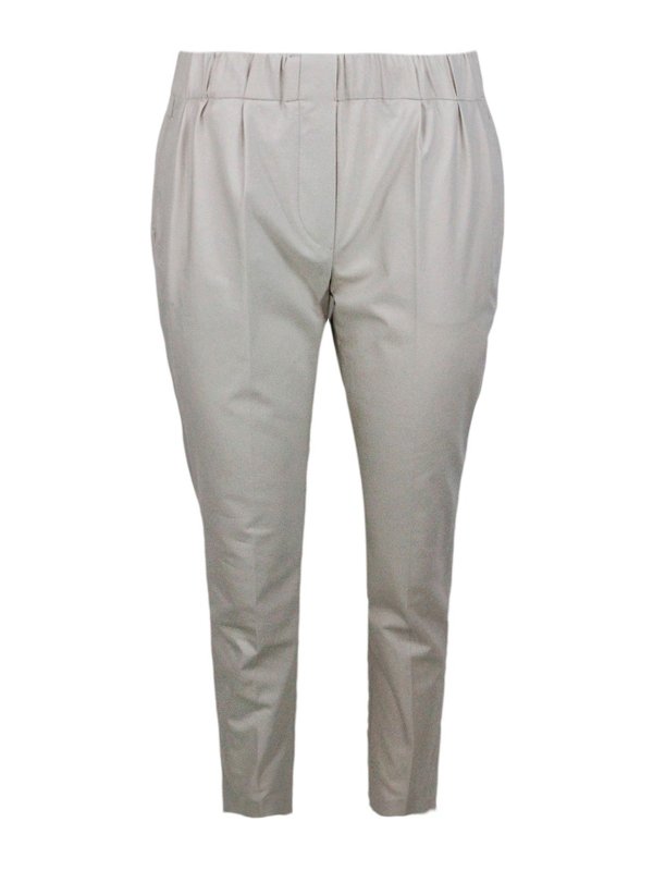 BRUNELLO CUCINELLI: カジュアルトラウザー - カジュアルパンツ - ベージュ