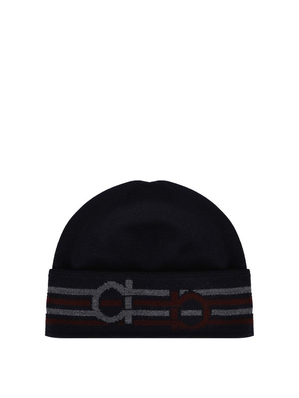 SALVATORE FERRAGAMO: Gorros - Gorro - Azul