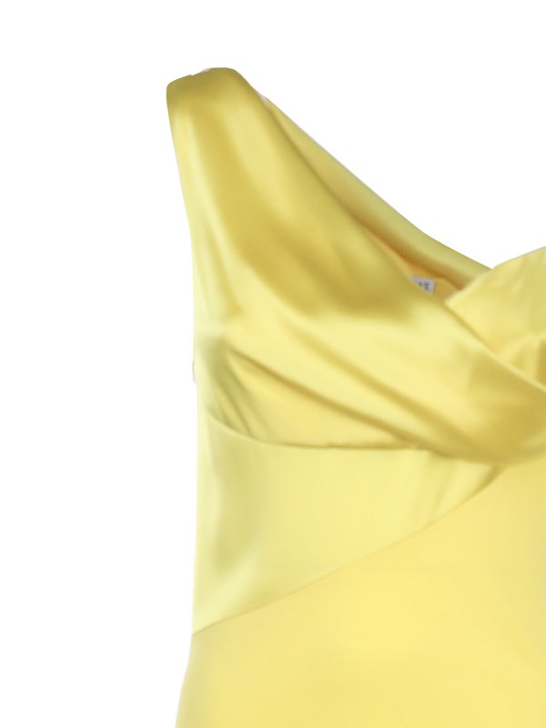 iKRIX LOEWE: cocktail dresses - Satin long one off the shoulder dress