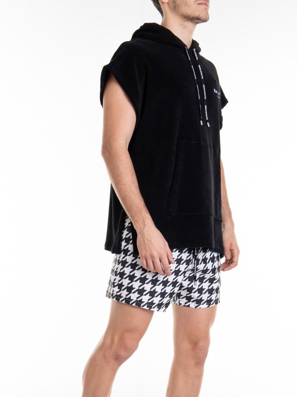 Balmain: Sweatshirts & Sweaters online - Sleeveless hoodie