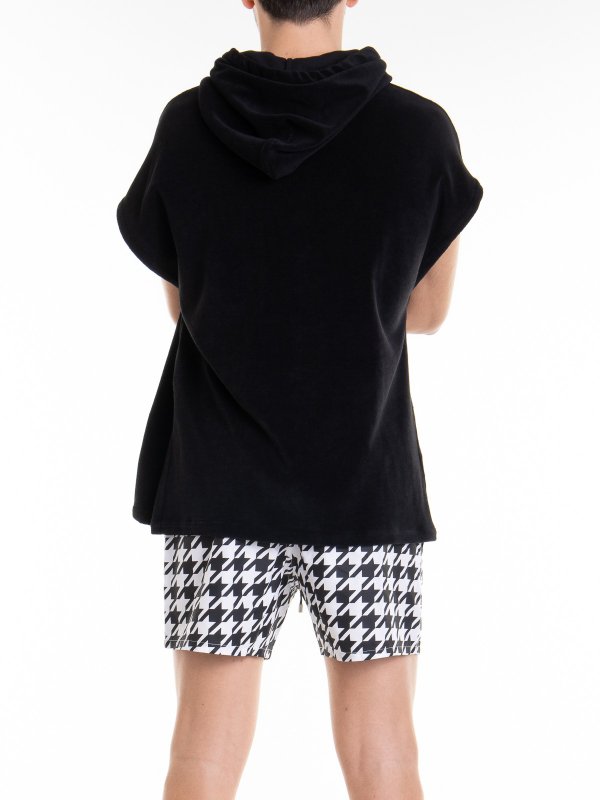 Sleeveless hoodie shop online: Balmain