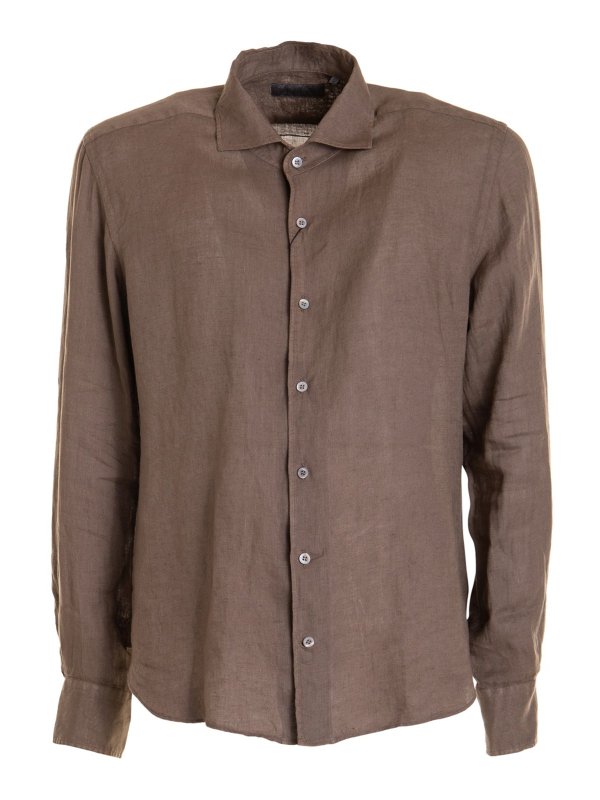 CORNELIANI: Camisas - Camisa - Marrón