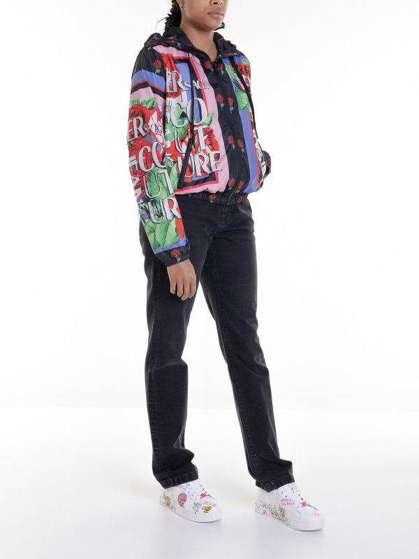 Versace Jeans Couture: ダウン・ハイテクジャケット online - ダウンジャケット - 黒