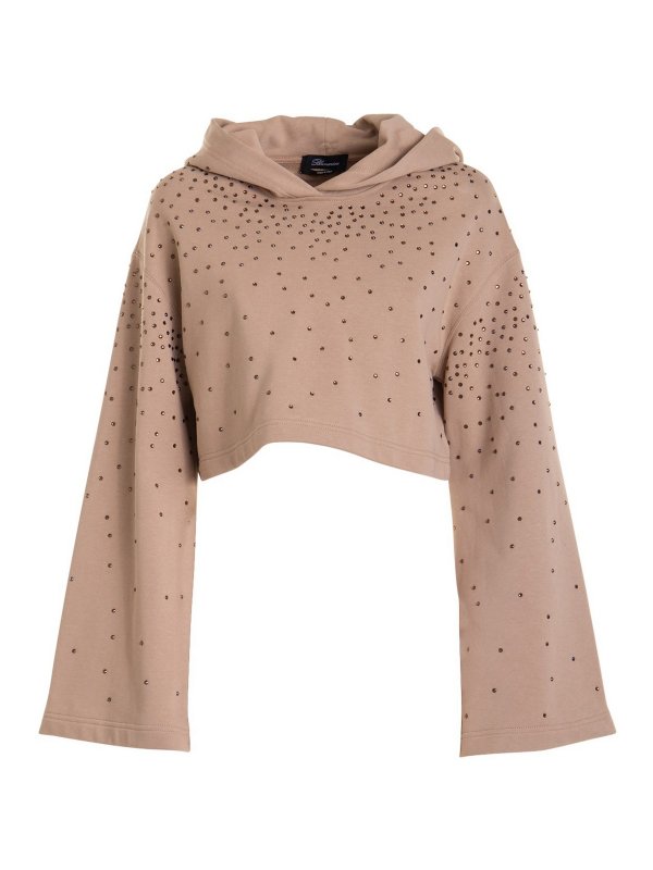 BLUMARINE: スウェット＆セーター - スウェットシャツ/セーター - ベージュ