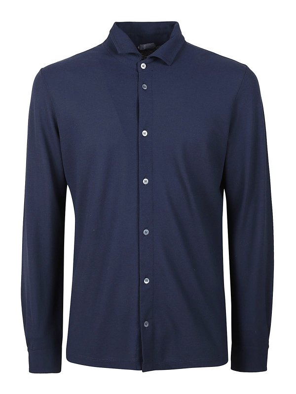 ZANONE: Chemises - Chemise - Bleu