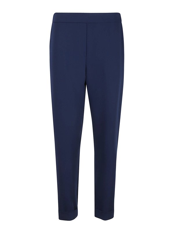 P.A.R.O.S.H.: カジュアルトラウザー - カジュアルパンツ - ブルー