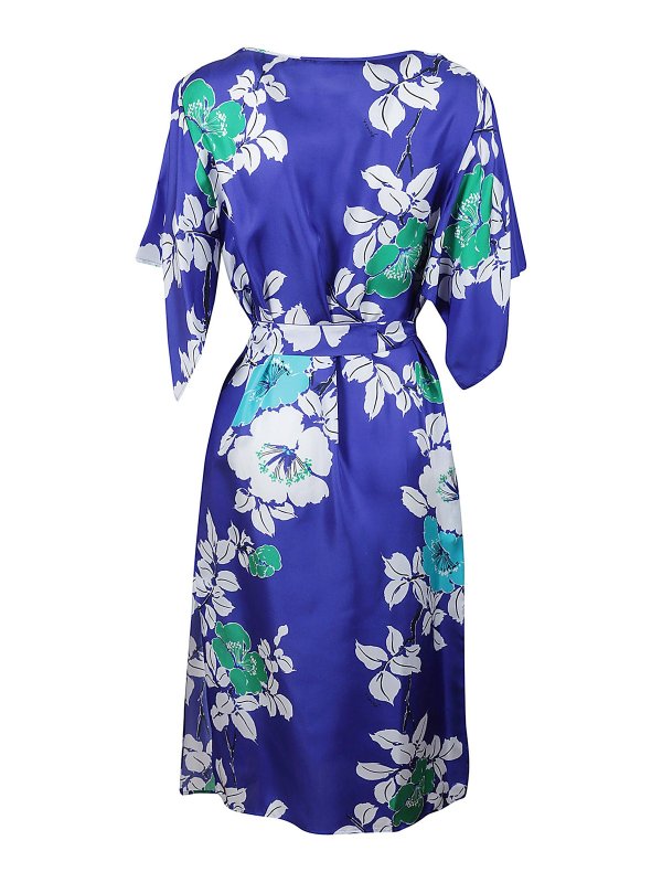 P.A.R.O.S.H.: Knielange Kleider online - Knielanges Kleid - Blau