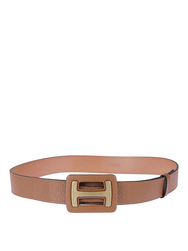 HOGAN: belts - Leather sneakers