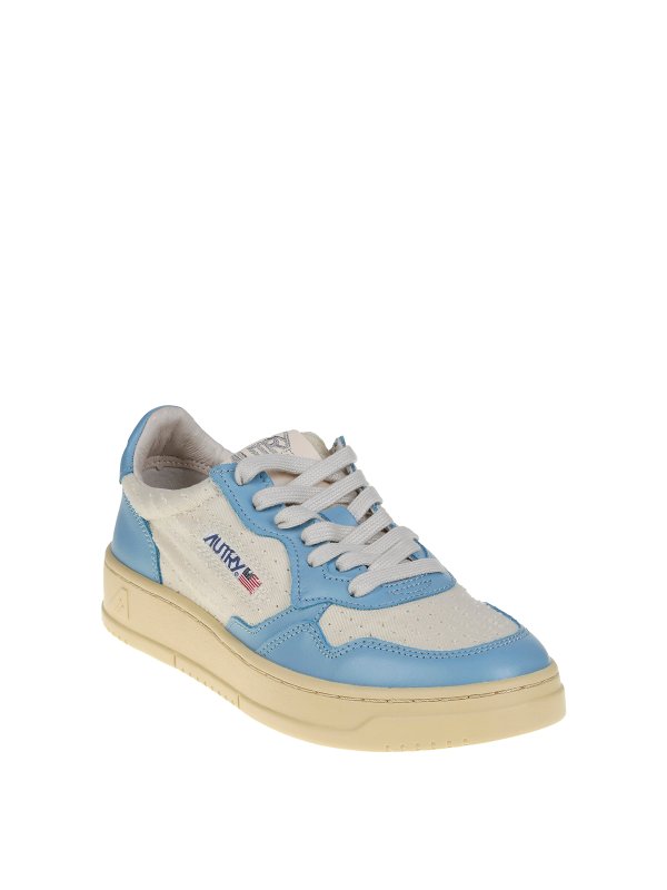 AUTRY: trainers online - Leather sneakers with canvas insert and logo