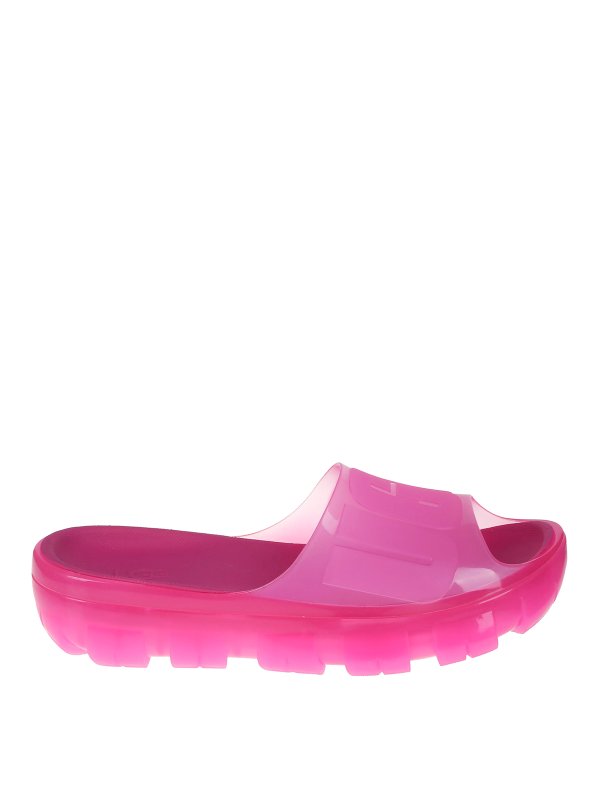 UGG: flip flops - Jella Clear slippers in rubber with logo