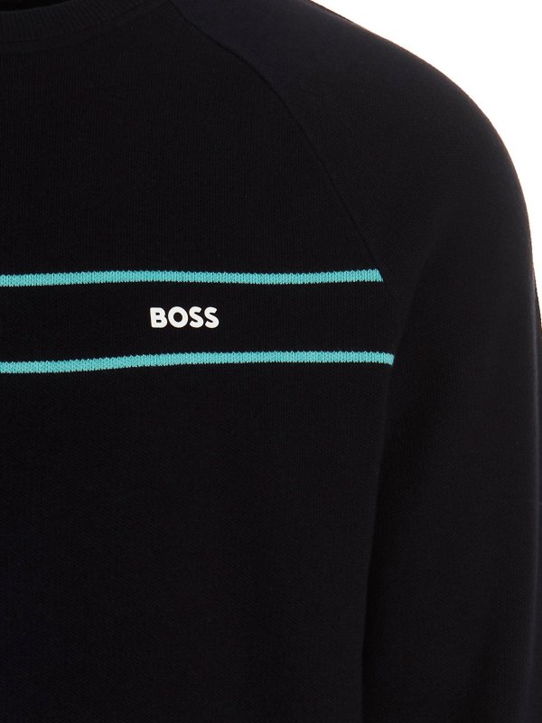 iKRIX Hugo Boss: Pull col rond - Pull Col Rond - Bleu