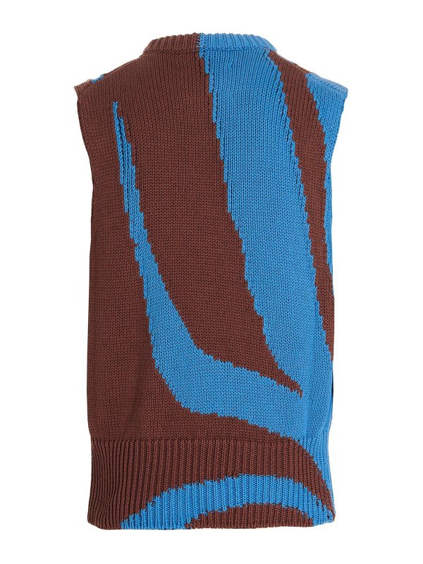 JIL SANDER: vests online - Colorblock vest