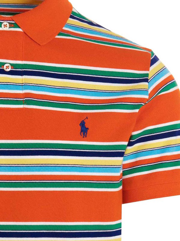 iKRIX POLO RALPH LAUREN: polo shirts - Logo embroidery stripe polo shirt