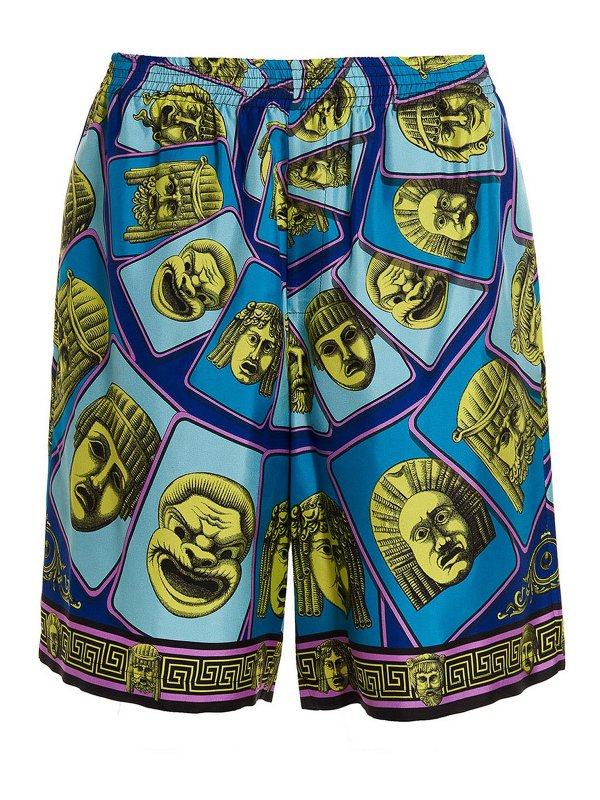 VERSACE: Trousers Shorts - Bermuda masks foulard