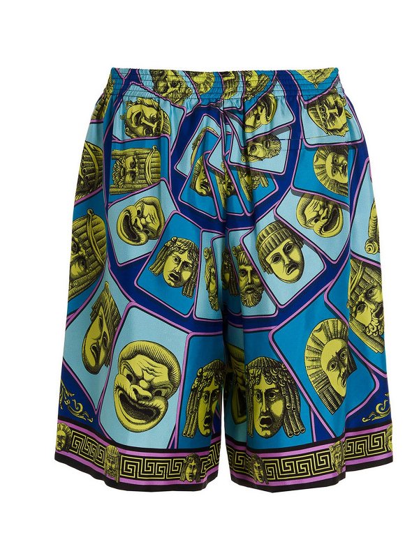 VERSACE: Trousers Shorts online - Bermuda masks foulard