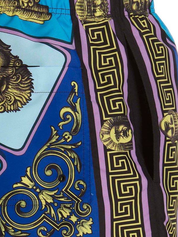 Masks swimming trunks shop online: VERSACE