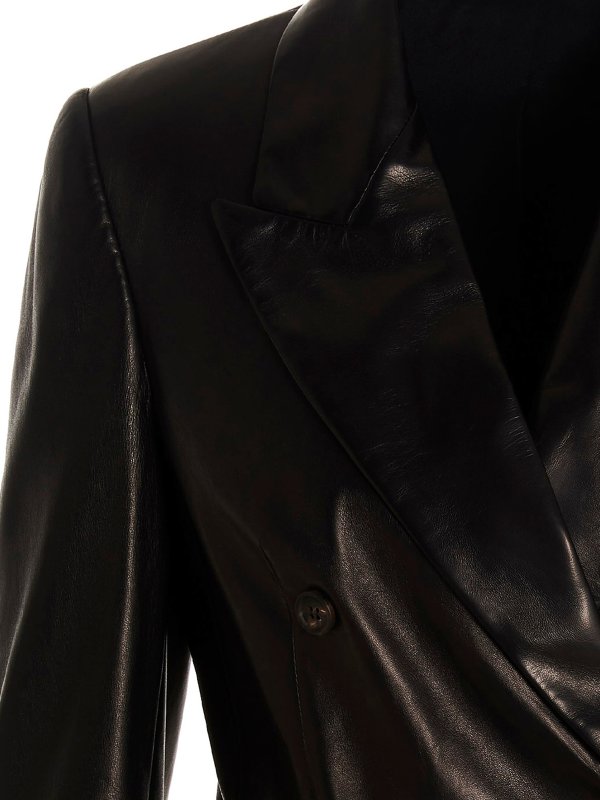 iKRIX BRUNELLO CUCINELLI: Chaquetas de cuero - Chaqueta De Cuero - Negro