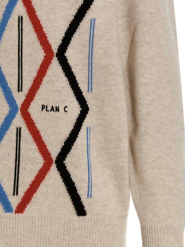 V-Pullover - Bunt shop online: PLAN C