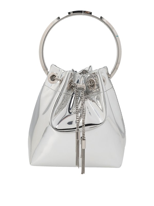 JIMMY CHOO: Bucket-bags - Bucket-Bag - Silber