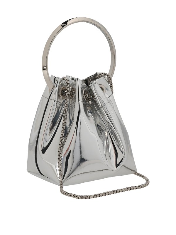 JIMMY CHOO: Bucket-bags online - Bucket-Bag - Silber